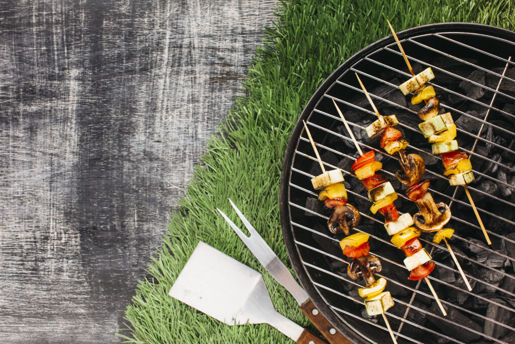 brochetas de vegetales